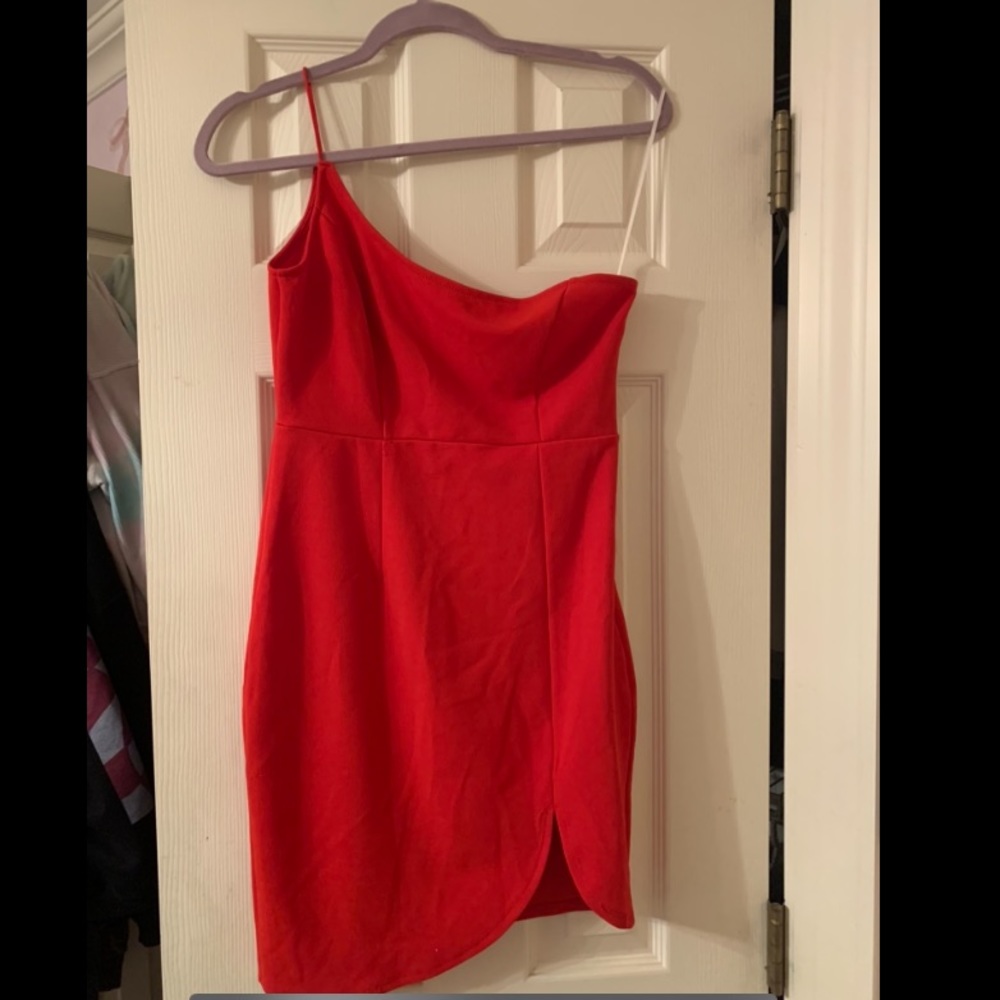 Red hello molly bodycon dress